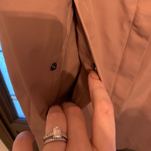Joylab Long Rose/Mauve Trench Jacket - Picture 8 of 9